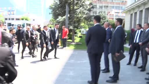 Nevşehir Belediye Başkanı Arı ile Keçiören Belediye Başkanı Özarslan AK Parti Genel Merkez...