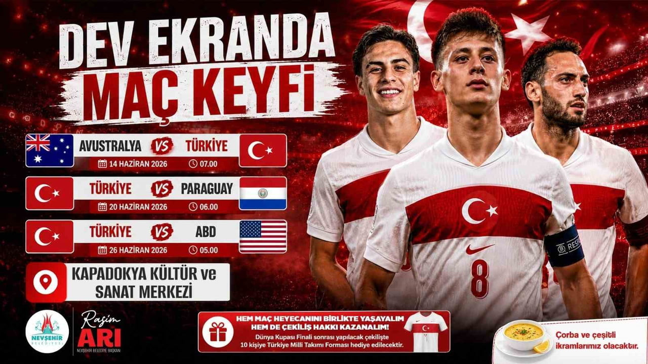 NEVŞEHİR BELEDİYESİ, FIFA 2026 DÜNYA KUPASI'NDA MÜCADELE EDECEK A MİLLİ FUTBOL TAKIMI'NIN GRUP...