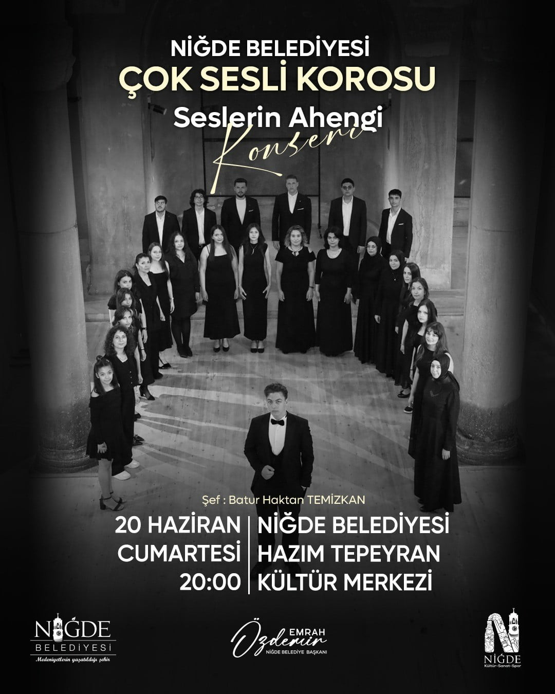 NİĞDE BELEDİYESİ ÇOK SESLİ KOROSU’NDAN SANAT DOLU GECE