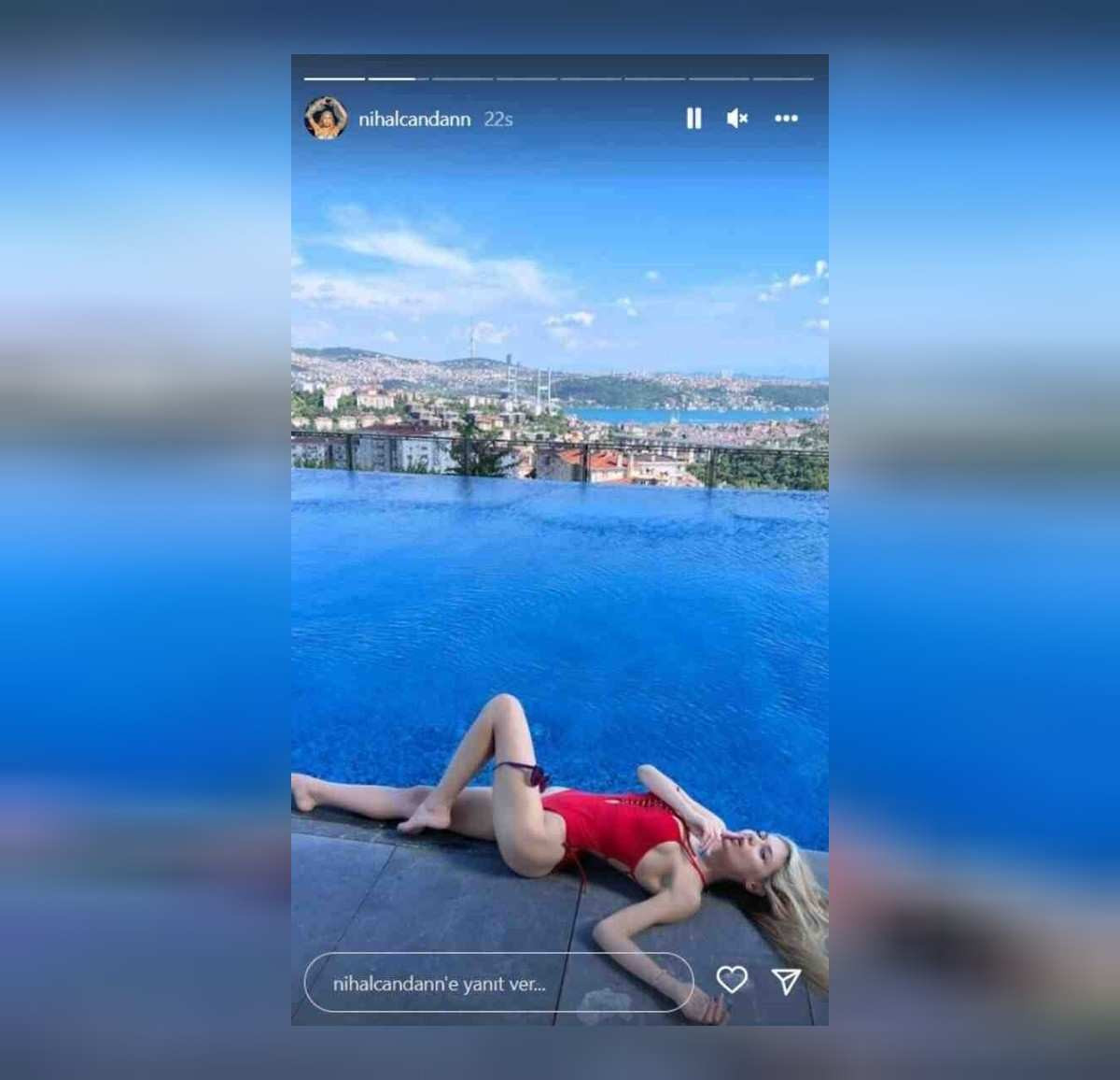 nihal candan havuz kenarı paylaşımı