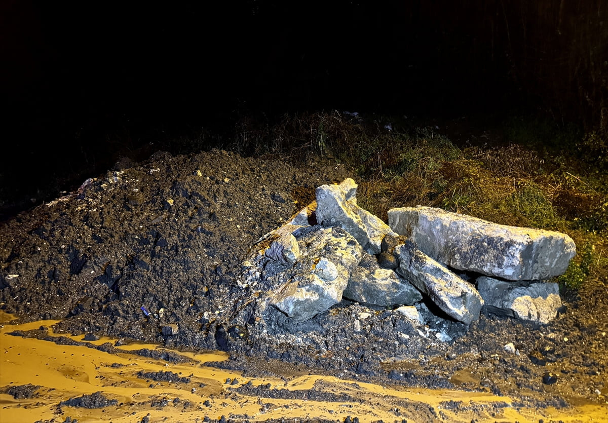 Ordu'nun Perşembe ilçesinde sağanak nedeniyle 10 noktada heyelan meydana geldi.