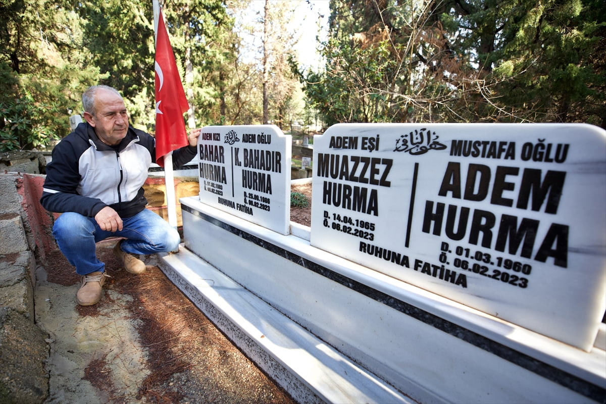 Osmaniye'de 6 Şubat 2023'teki depremde Bilge Sitesi'nin yıkılması sonucu ağabeyi, yengesi ve iki...