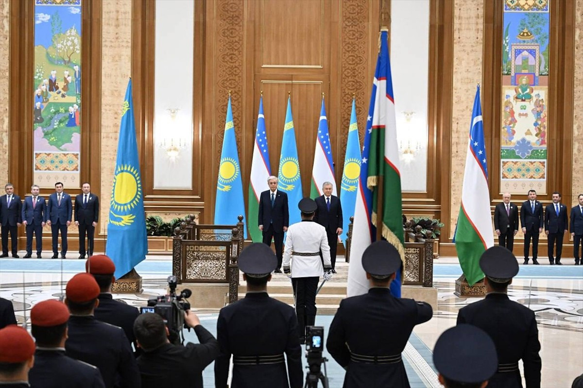 Özbekistan'ın başkenti Taşkent'te, Özbekistan-Kazakistan Devletlerarası Yüksek Konseyi 2....