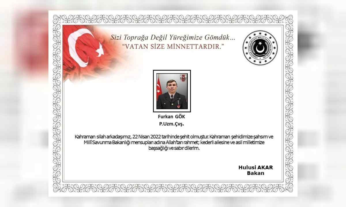 Piyade Uzman Çavuş Furkan Gök kimdir