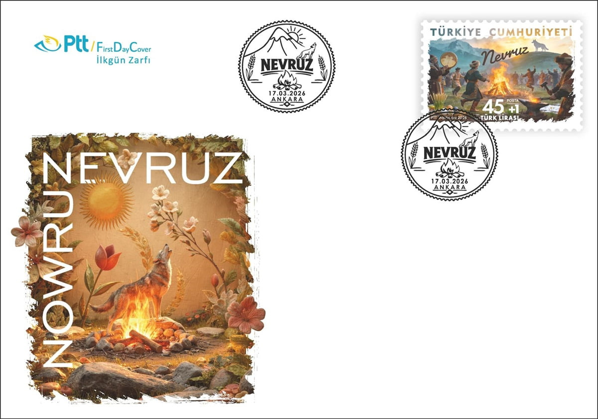 PTT AŞ, " Nevruz" konulu anma pulu ve ilk gün zarfını tedavüle sundu.