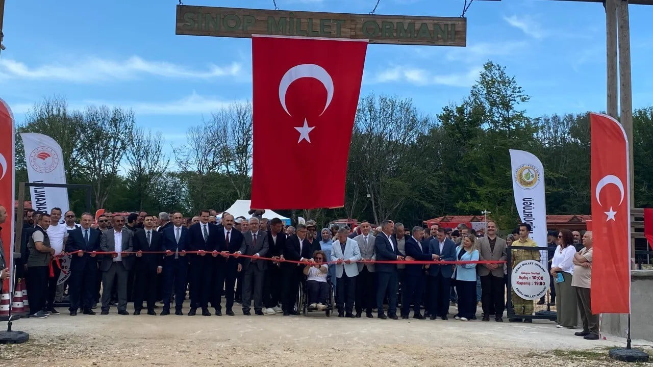 "SİNOP MİLLET ORMANI", DÜZENLENEN TÖRENLE VATANDAŞLARIN HİZMETİNE AÇILDI.