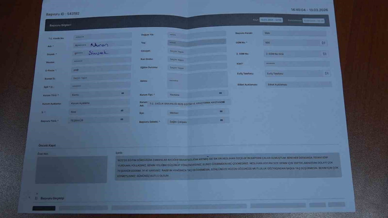 RİZE’DE ÖĞRENİM GÖRDÜĞÜ SIRADA RAHATSIZLANARAK AKCİĞER YETMEZLİĞİ OLDUĞUNU ÖĞRENEN 21 YAŞINDAKİ...