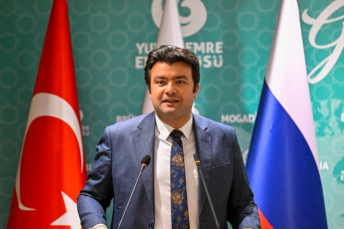 Rusya'nın başkenti Moskova'da, Yunus Emre Enstitüsünde (YEE) Türkçe öğrenen Rus vatandaşları...