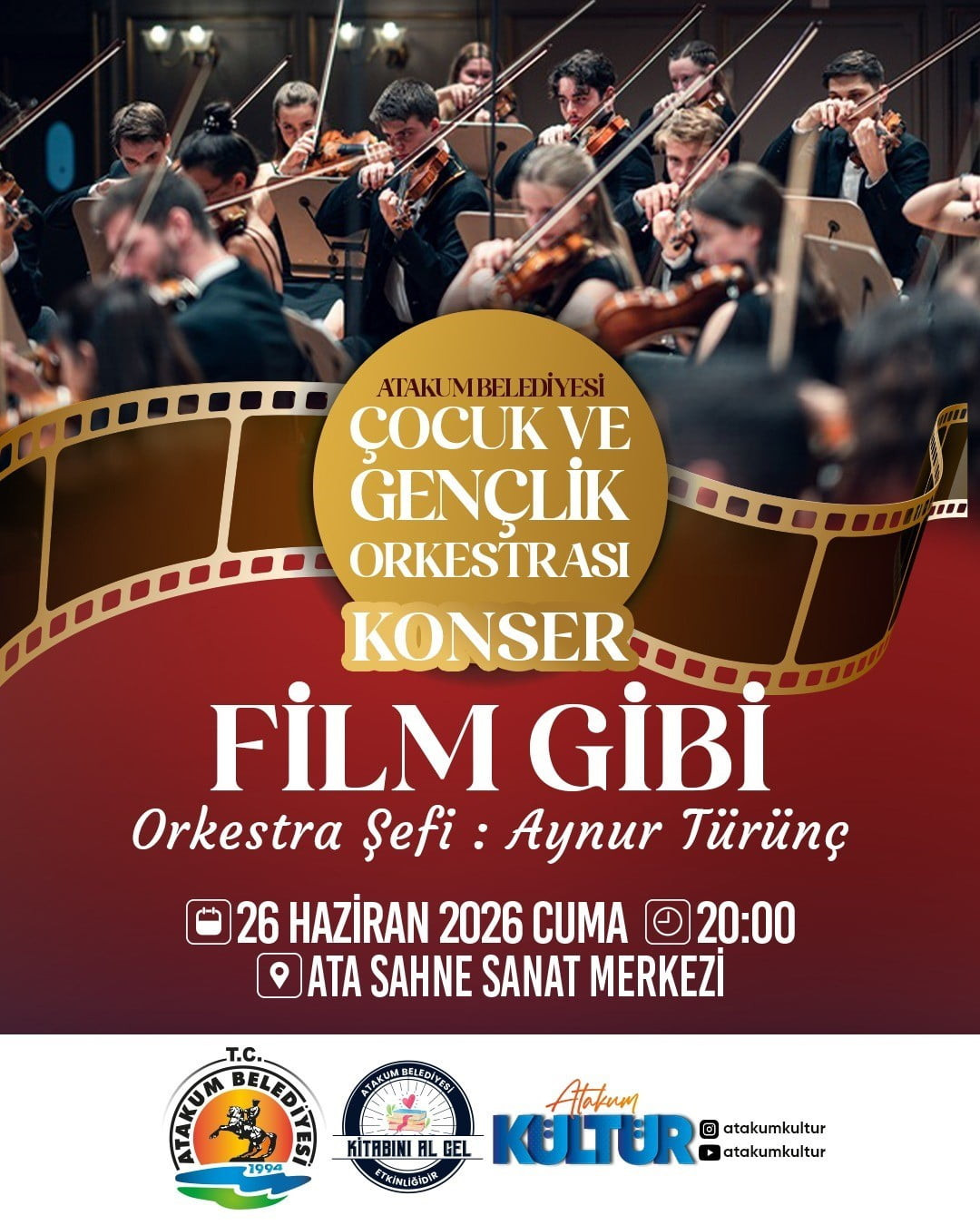 SAMSUN ATAKUM BELEDİYESİ BÜNYESİNDE OLUŞTURULAN ÇOCUK VE GENÇLİK ORKESTRASI SEYİRCİ KARŞISINA...