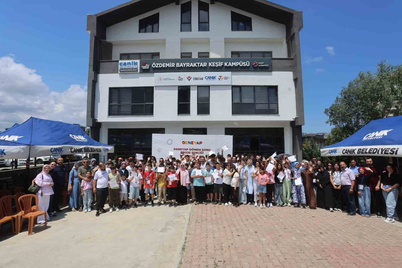 SAMSUN'UN CANİK İLÇESİNDE BULUNAN CANİK ÖZDEMİR BAYRAKTAR KEŞİF KAMPÜSÜ ÖĞRENCİLERİ TASARLADIKLARI...