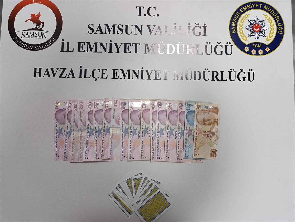 Samsun'un Havza ilçesinde kumar oynayan 10 kişiye para cezası verildi. 