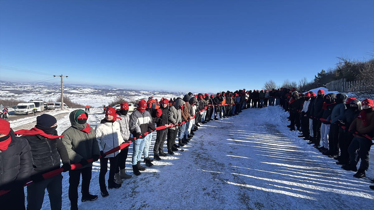 Samsun'un Ladik ilçesindeki Akdağ Kayak Merkezi'nde, Sarıkamış Harekatı'nın 111. yılı dolayısıyla...