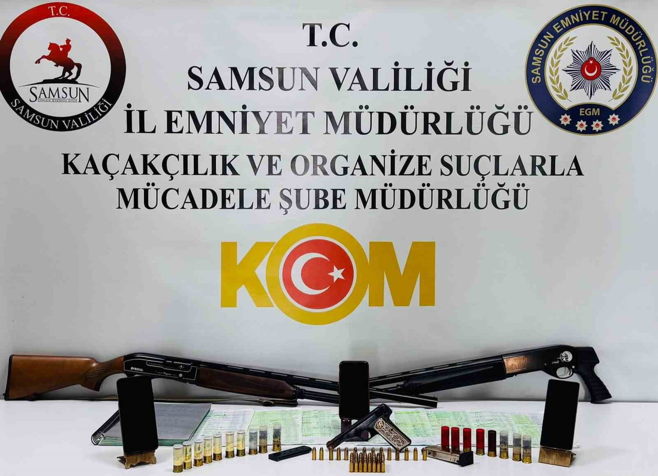 SAMSUN’DA TEFECİLİK SUÇUNA YÖNELİK DÜZENLENEN OPERASYONDA 3 ŞÜPHELİ GÖZALTINA ALINIRKEN, RUHSATSIZ...