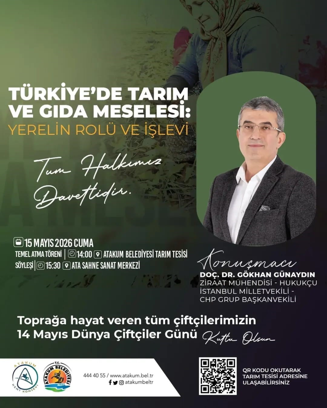 SAMSUN’UN ATAKUM BELEDİYESİ TARAFINDAN HAYATA GEÇİRİLECEK OLAN TARIM TESİSİ’NİN TEMEL ATMA TÖRENİ...