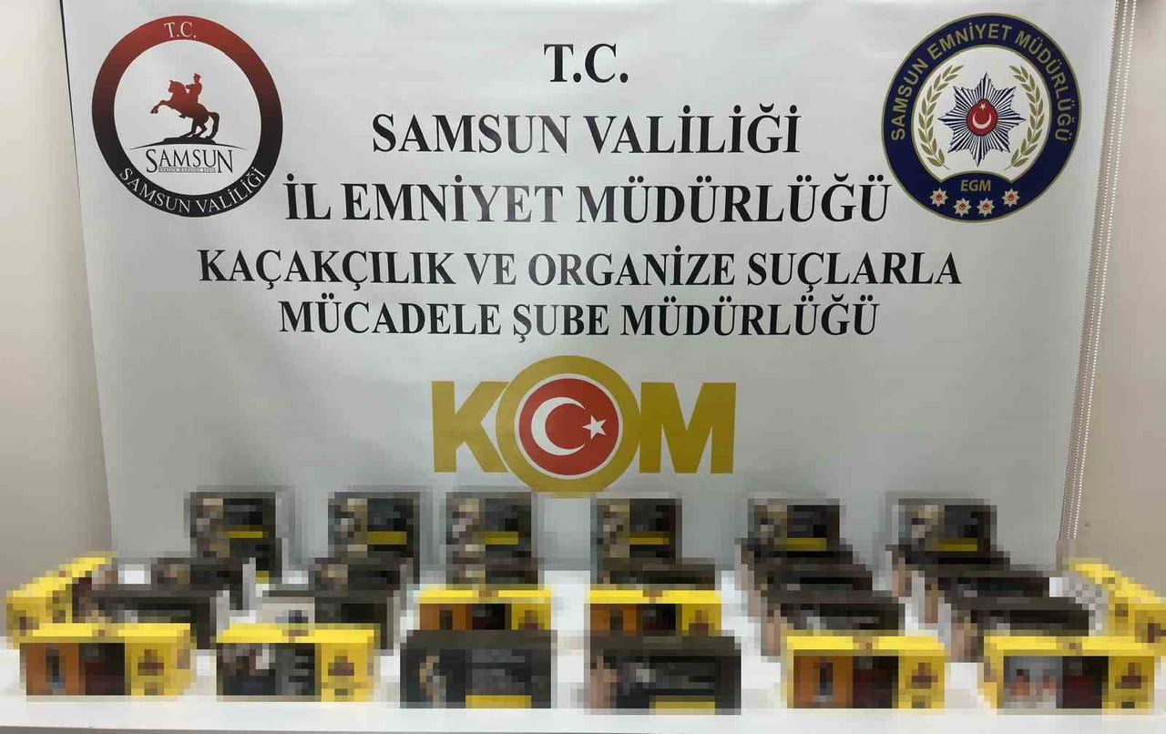 SAMSUN’UN İLKADIM İLÇESİNDE POLİS EKİPLERİ TARAFINDAN BİR İŞ YERİNE DÜZENLENEN OPERASYONDA 6 BİN...