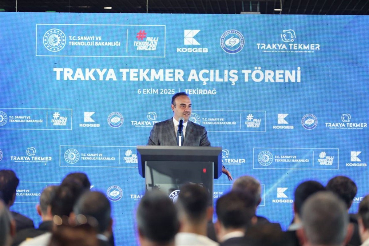 Sanayi ve Teknoloji Bakanı Mehmet Fatih Kacır Tekirdağ’da, Trakya Bilim ve Teknoloji Geliştirme...