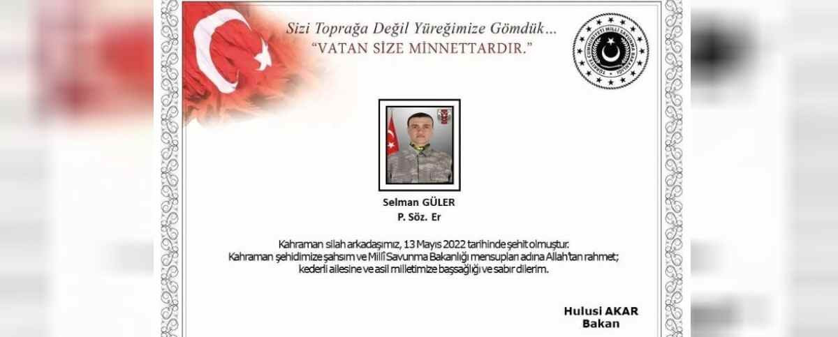 Şehit haberi