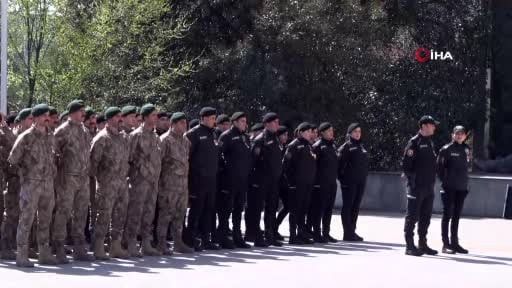 Şehit polis memuru Seçkin Yalçın için emniyette tören düzenlendi