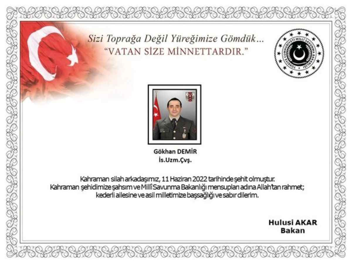 Şehit Uzman Gökhan Demir