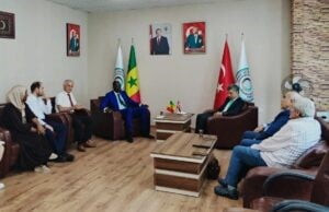SENEGAL CUMHURİYETİ ANKARA BÜYÜKELÇİSİ DR. MOUSTAPHA SOKHNA DİOP VE BERABERİNDEKİ DİPLOMATLAR, ...