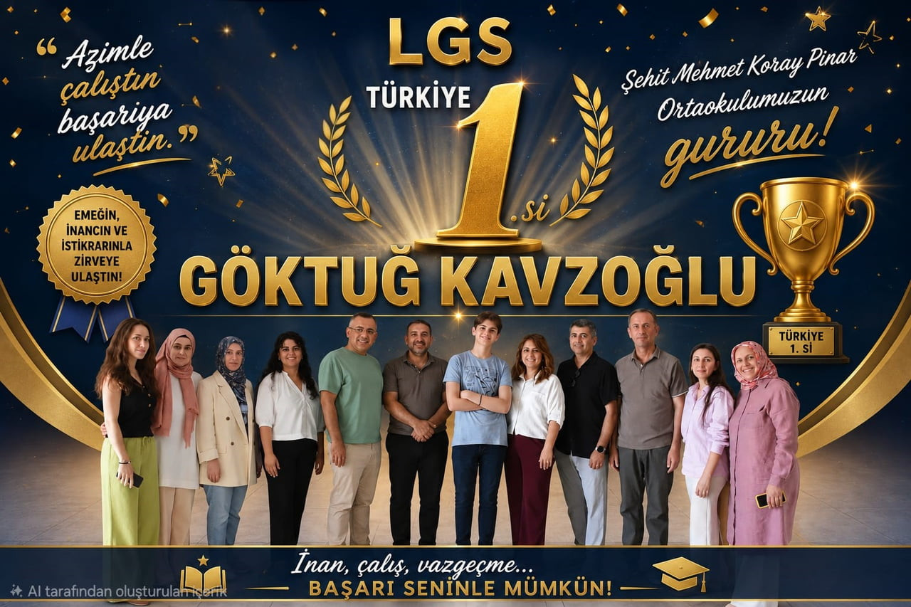 SINAV SONUÇLARININ AÇIKLANMASININ ARDINDAN OKULDA BÜYÜK SEVİNÇ YAŞANIRKEN, TÜRKİYE BİRİNCİSİ...