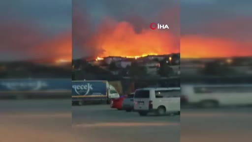 Sincan'da otluk alanda yangın