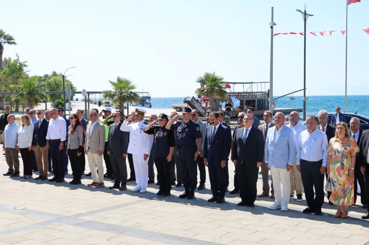 SİNOP'TA 1 TEMMUZ DENİZCİLİK VE KABOTAJ BAYRAMI DÜZENLENEN TÖRENLE KUTLANDI.