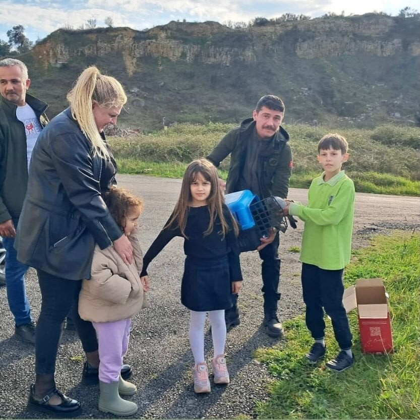 SİNOP’TA BİR İLKOKUL ÖĞRENCİSİNİN SOKAKTA BULDUĞU YARALI GÜVERCİNİN HAYATA TUTUNMASI İÇİN...