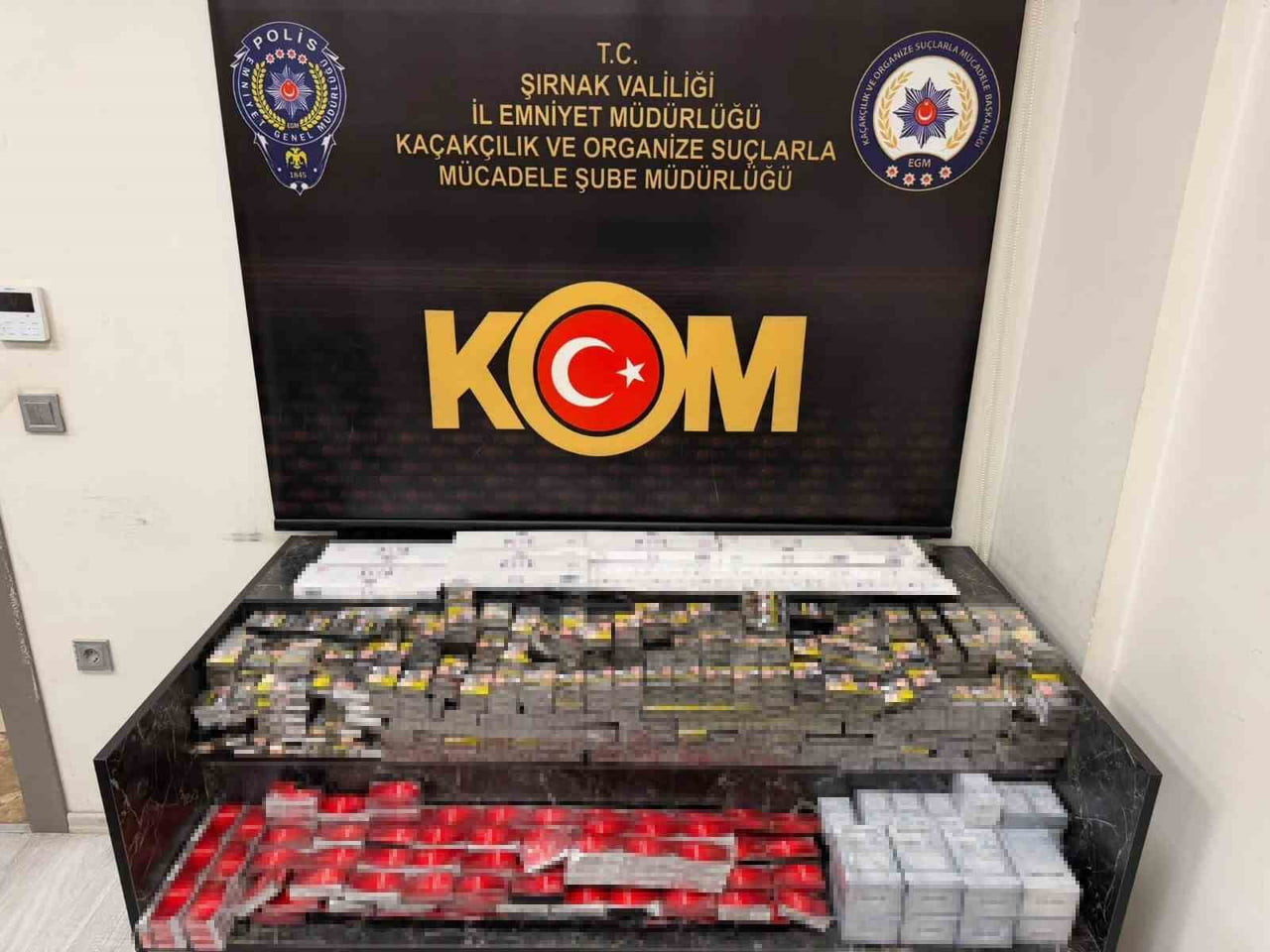 ŞIRNAK'TA ASAYİŞ, NARKOTİK VE KAÇAKÇILIK OPERASYONLARINDA PİYASA DEĞERİ YAKLAŞIK 265 BİN LİRA OLAN...