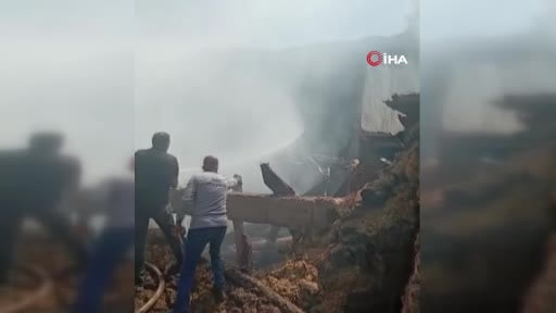 Sivas’ta mutfak tüpü patladı, çıkan yangında bir kişi dumandan etkilendi
