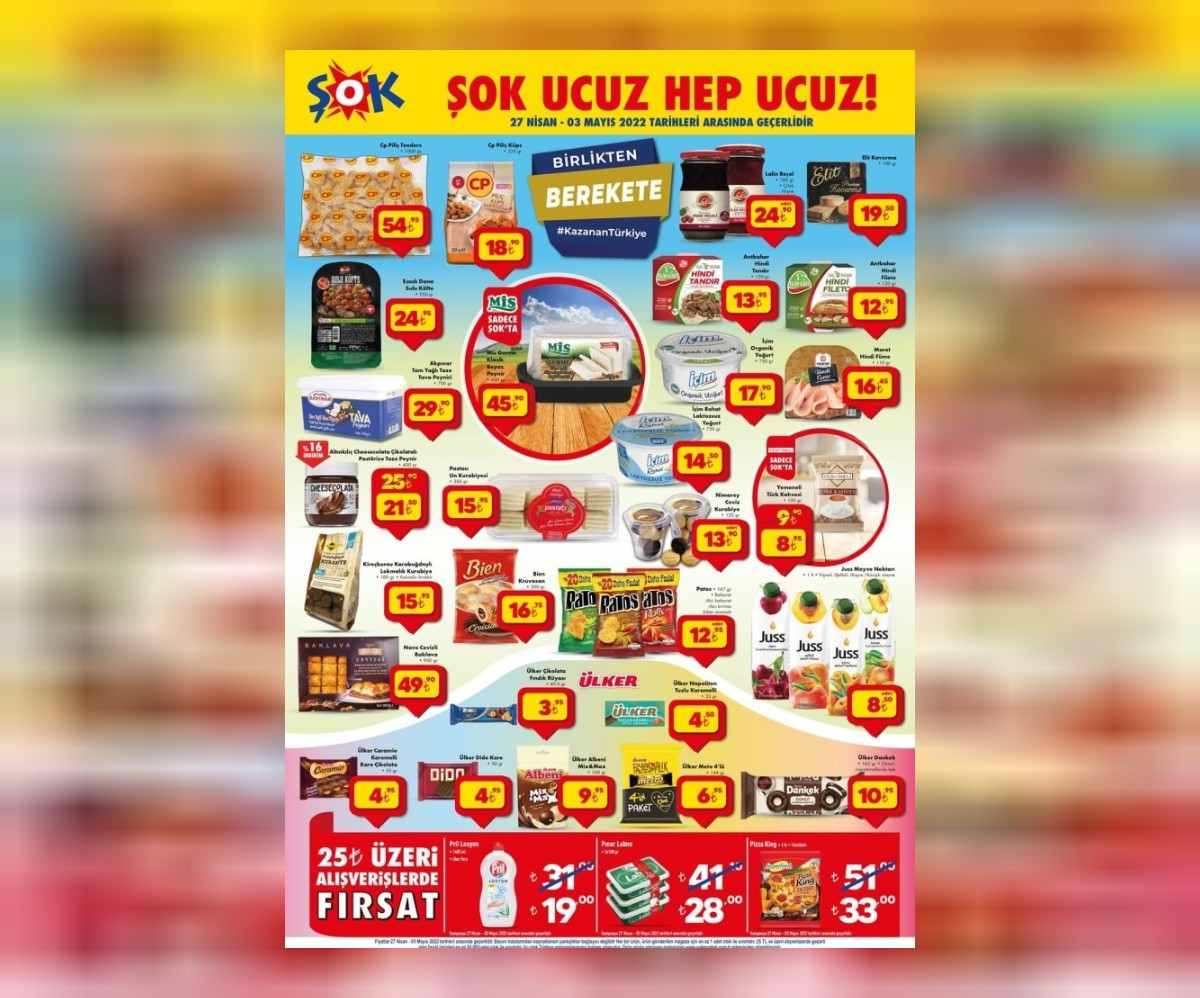 ŞOK 27 Nisan 2022 aktüel ürünler