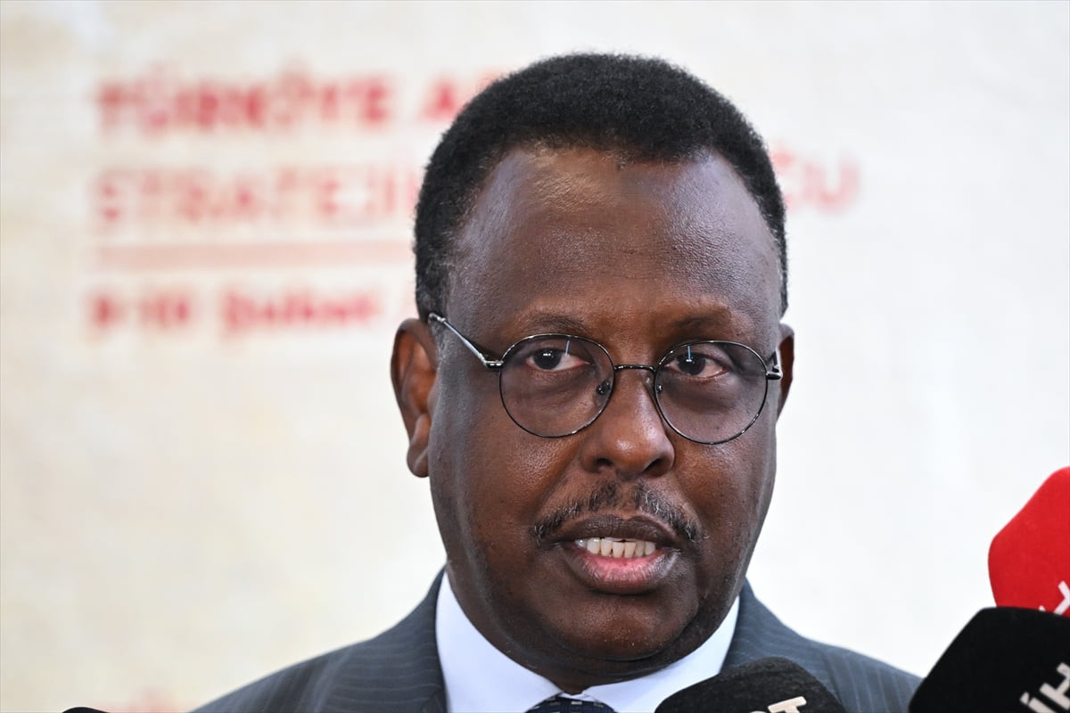 Somali Adalet ve Anayasal İşler Bakanı Hassan Moallin Muhamoud Sheikhali, Ankara'da bir otelde...