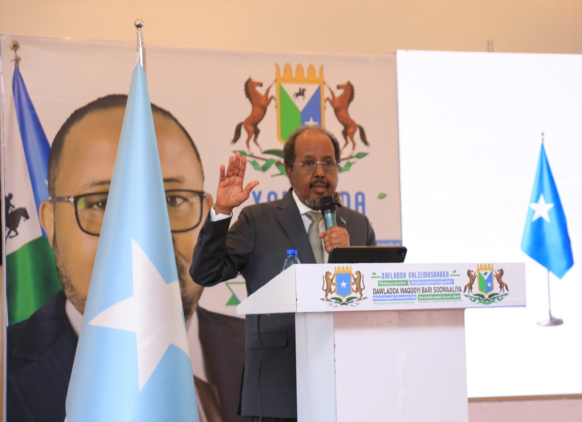 Somali'de Kuzeydoğu eyaleti yönetiminin göreve başlama töreni eyaletin başkenti Laascaanood’da...