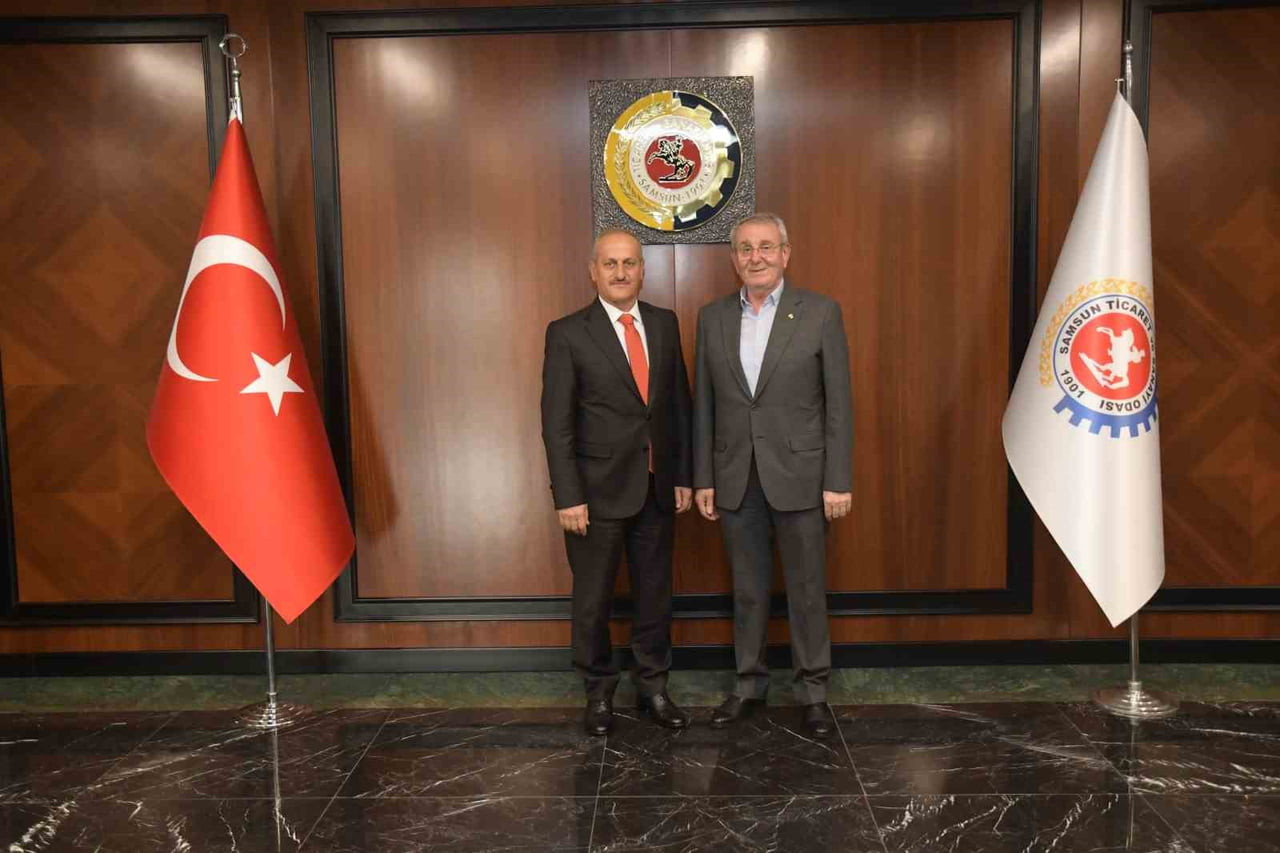 SOSYAL GÜVENLİK KURUMU (SGK) SAMSUN İL MÜDÜRÜ ÜNAL KAYA VE BERABERİNDEKİ HEYET, SOSYAL GÜVENLİK...