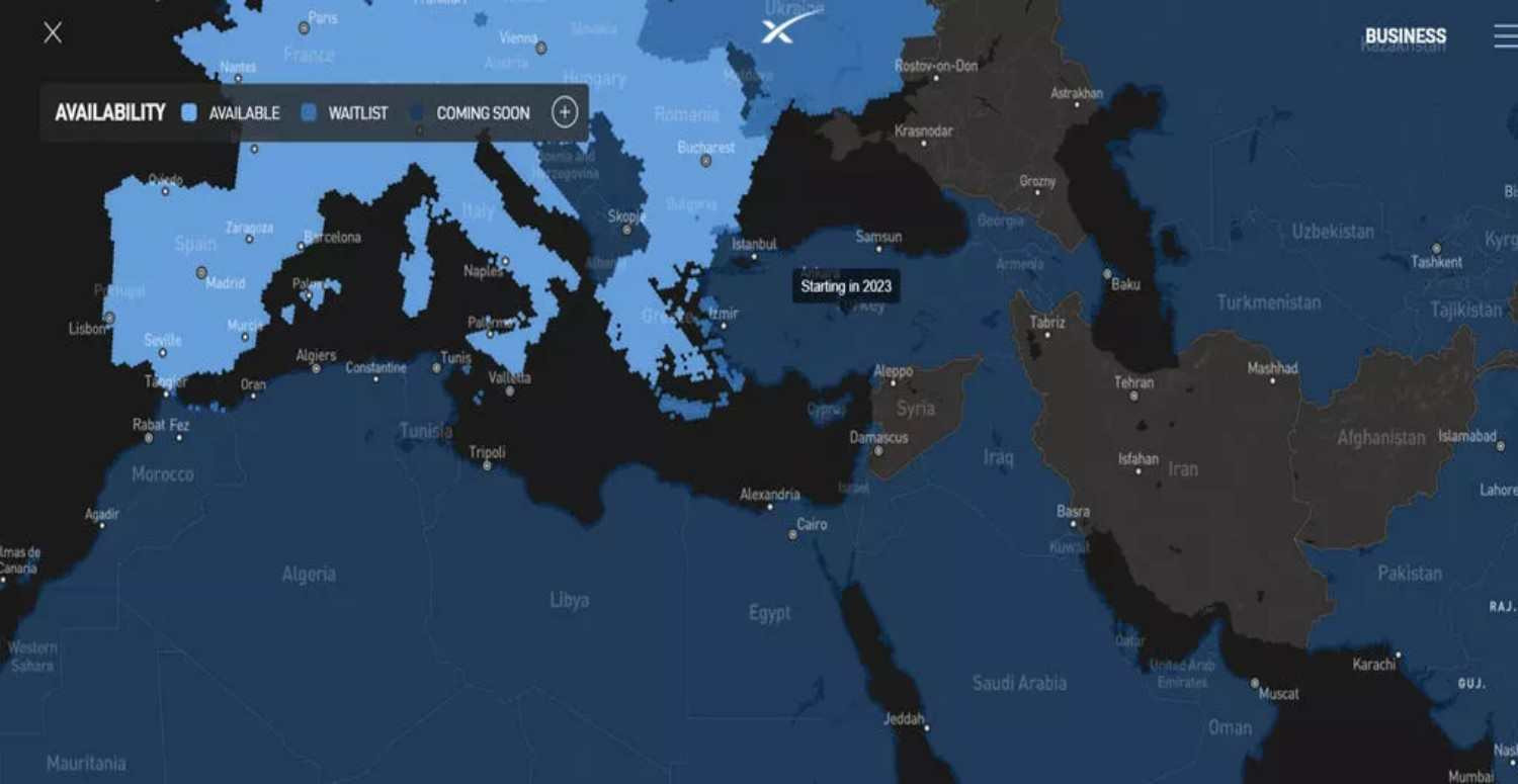 Starlink'in Türkiye'ye geliş tarihi