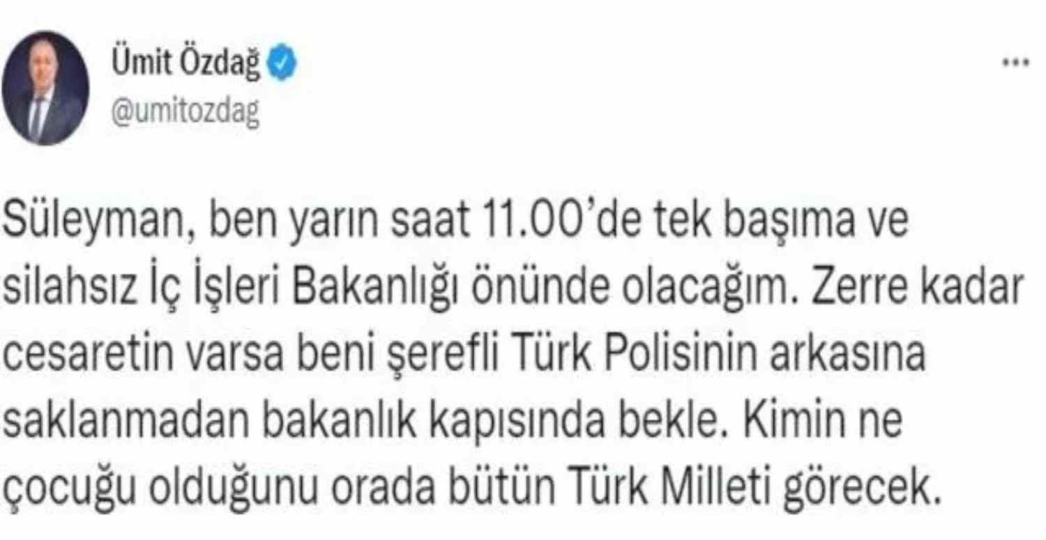 Süleyman Soylu ve Ümit Özdağ