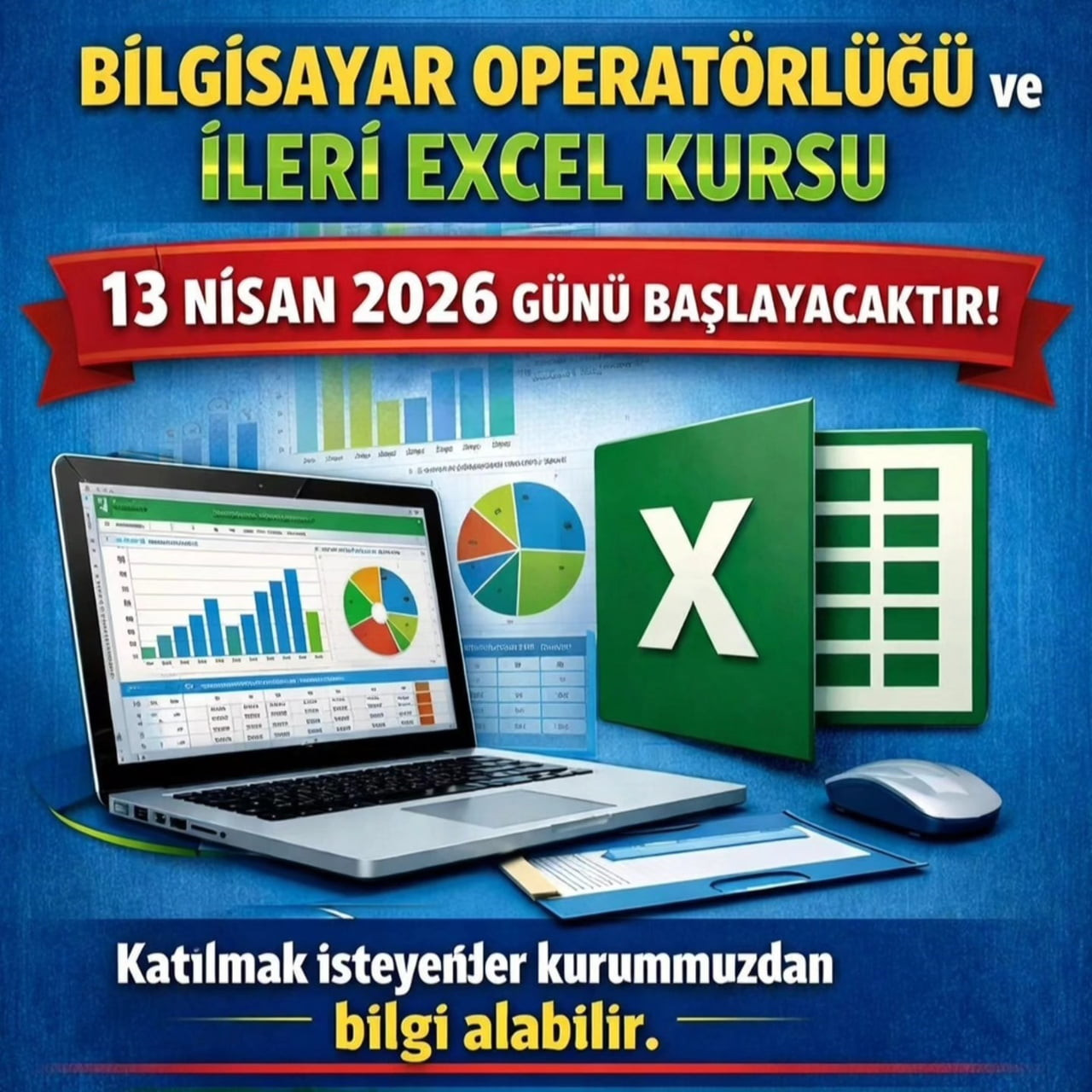 SULTANHİSAR HALK EĞİTİM MERKEZİ, DÜZENLENECEK OLAN BİLGİSAYAR VE EXCEL KURSLARA KATILMAK İSTEYEN...