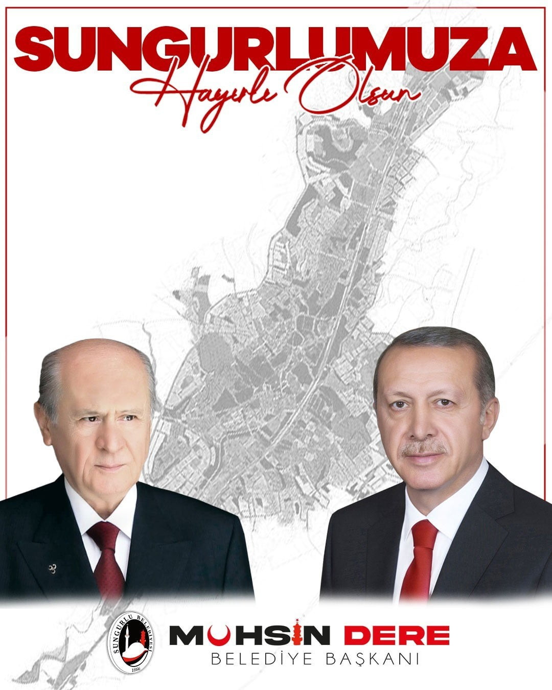 SUNGURLU BELEDİYE BAŞKANI MUHSİN DERE, İLÇENİN GELECEĞİNİ ŞEKİLLENDİRECEK REVİZYON İMAR PLANI’NIN...