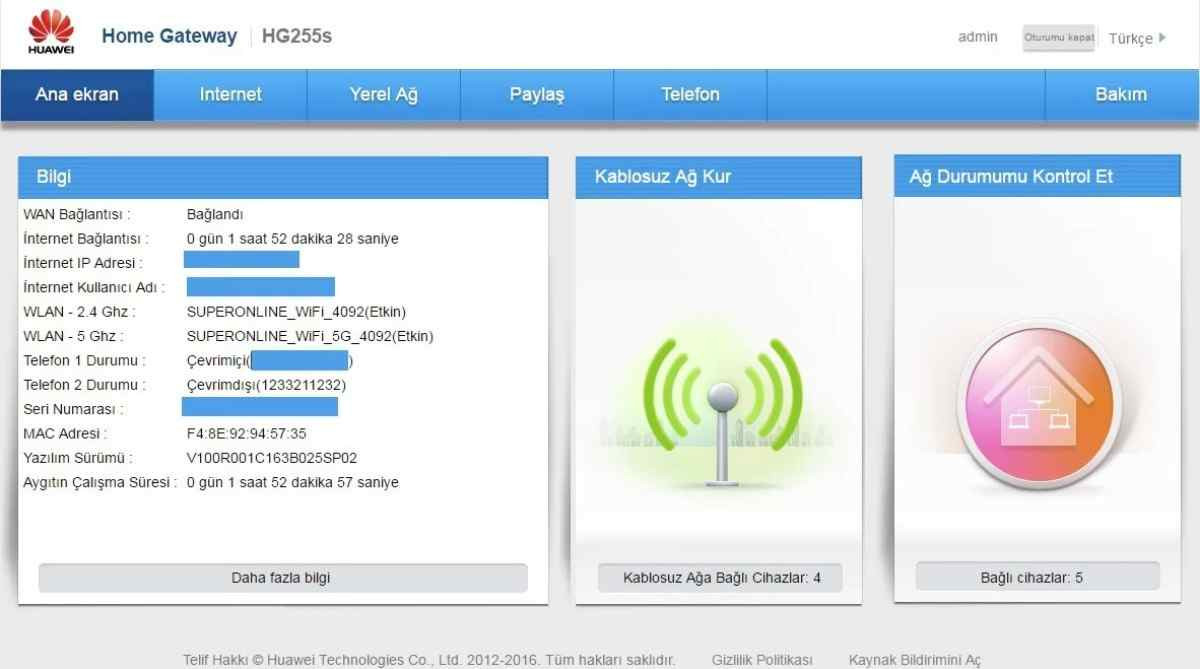 Superonline modem şifresi nasıl değiştirilir