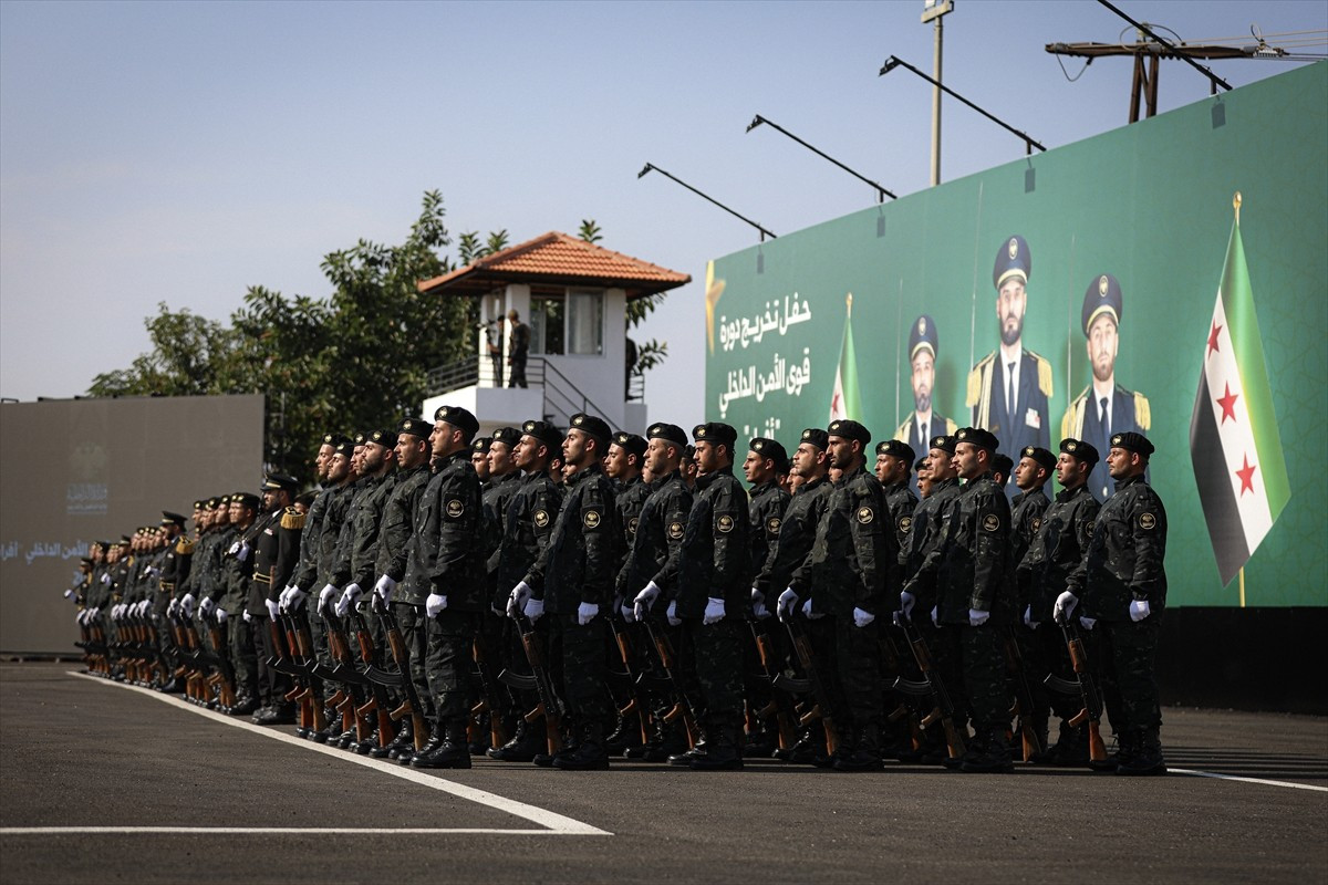 Suriye'de eğitimlerini tamamlayan 567 genel güvenlik personeli için İçişleri Bakanlığınca Tartus...