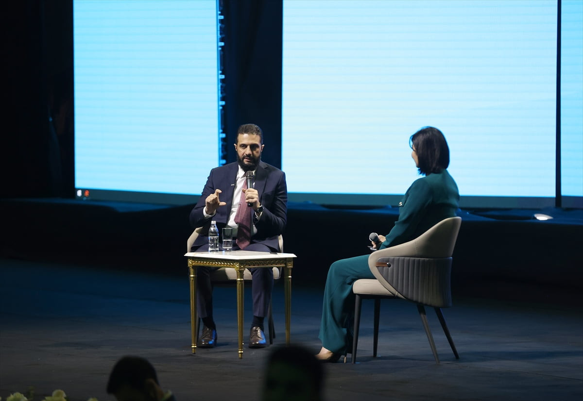 Suriye’nin başkenti Şam’daki Konferanslar Sarayı’nda yeni Suriye banknotlarının tanıtım töreni...