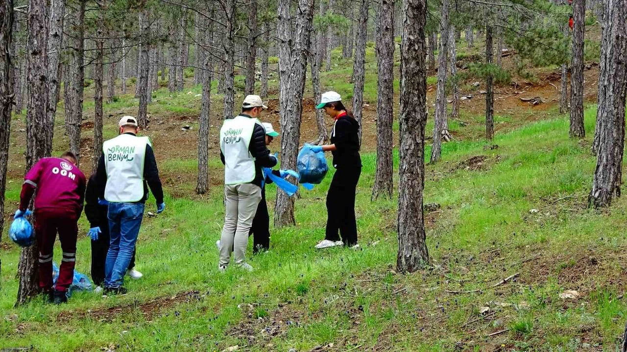 Tavşanlı'da Orman Bilinci İçin Temizlik Etkinliği
