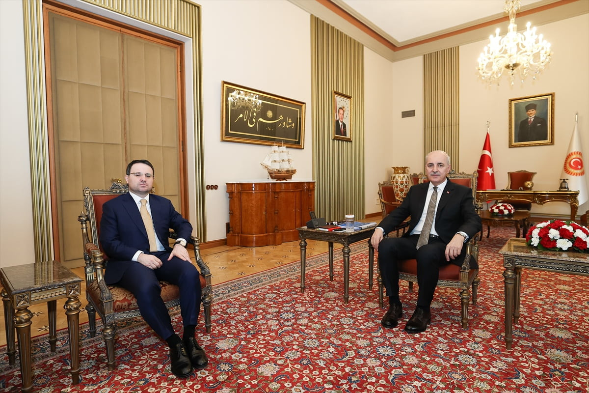 TBMM Başkanı Numan Kurtulmuş, Adalet Bakanı Akın Gürlek'i kabul etti.