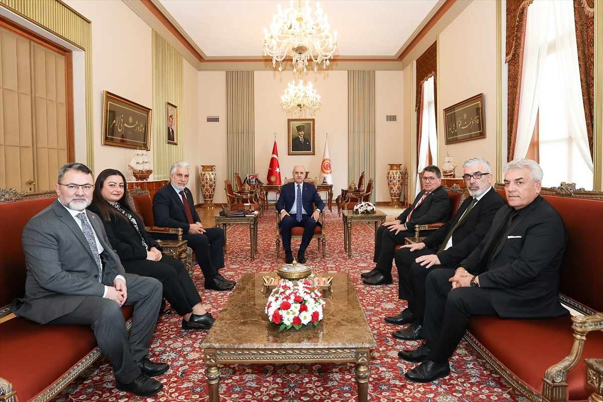 TBMM Başkanı Numan Kurtulmuş, Avrupa Türk-İslam Kültür Dernekleri Birliği (ATİB) Genel Başkanı...