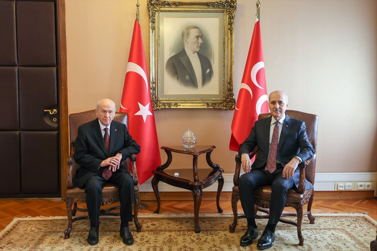 TBMM Başkanı Numan Kurtulmuş, MHP Genel Başkanı Devlet Bahçeli ile görüştü.