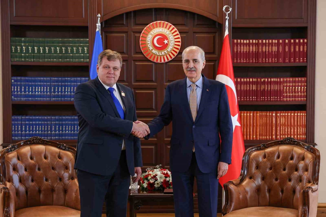 TBMM BAŞKANI NUMAN KURTULMUŞ, NATO PARLAMENTER ZİRVESİ DOLAYISIYLA İSTANBUL’DA BULUNAN ESTONYA...