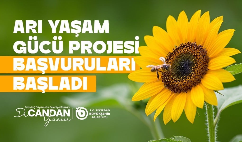 TEKİRDAĞ BÜYÜKŞEHİR BELEDİYESİ’NİN ARICILARA YÖNELİK YEM DESTEĞİ PROJESİ İÇİN BAŞVURULAR...