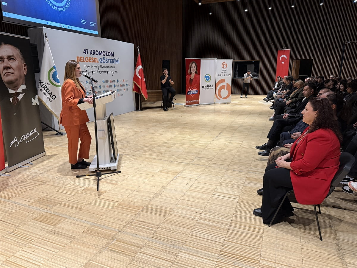 Tekirdağ'da, 21 Mart Dünya Down Sendromlular Günü kapsamında Trakya Down Sendromlu ve Özel...