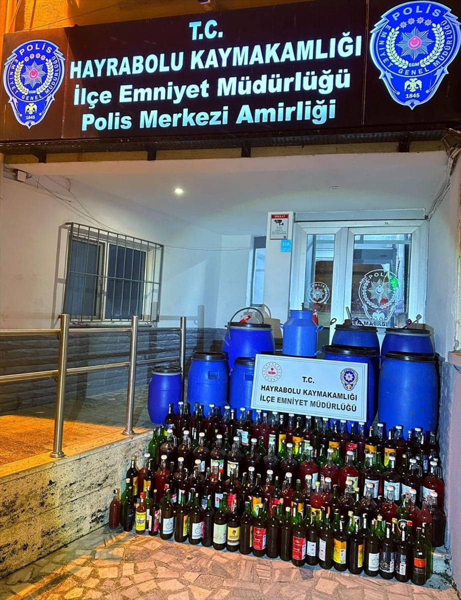 Tekirdağ'da 665 litre sahte içki ele geçirildi, 1 şüpheli gözaltına alındı.