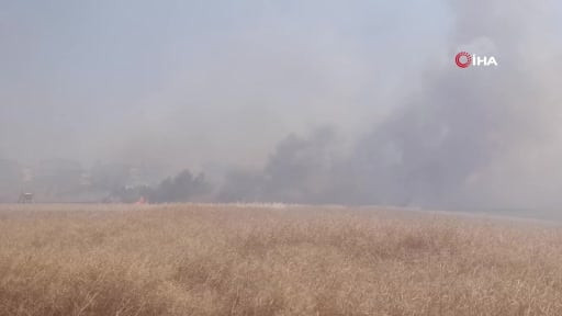 Tekirdağ'da tarım arazisinde iki noktada yangın